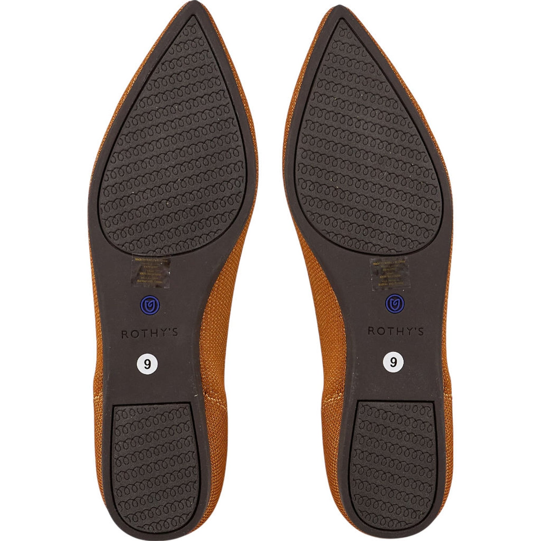 Rothy's Orange Textile Flats 9