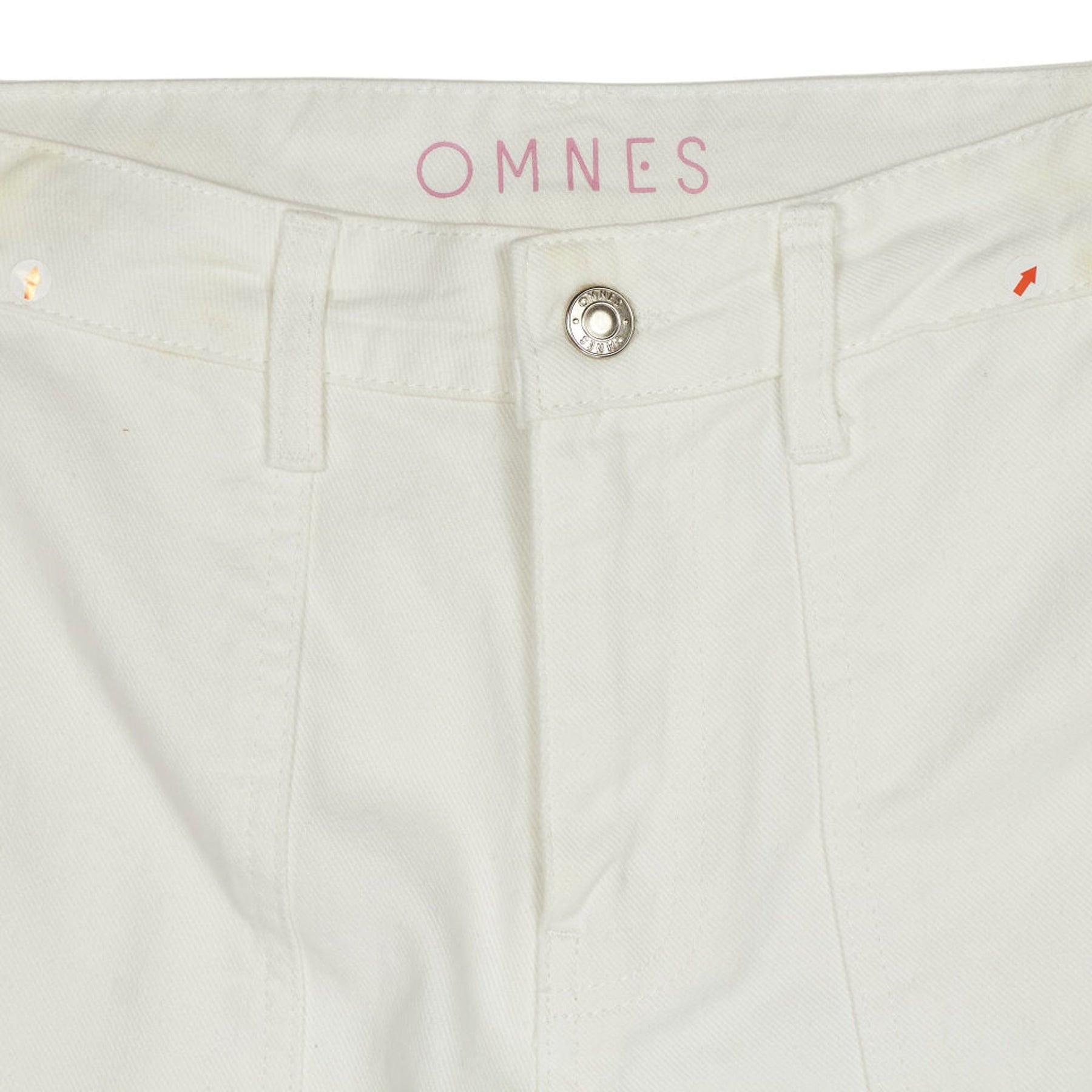 OMNES White Cotton Wide-Leg Trousers