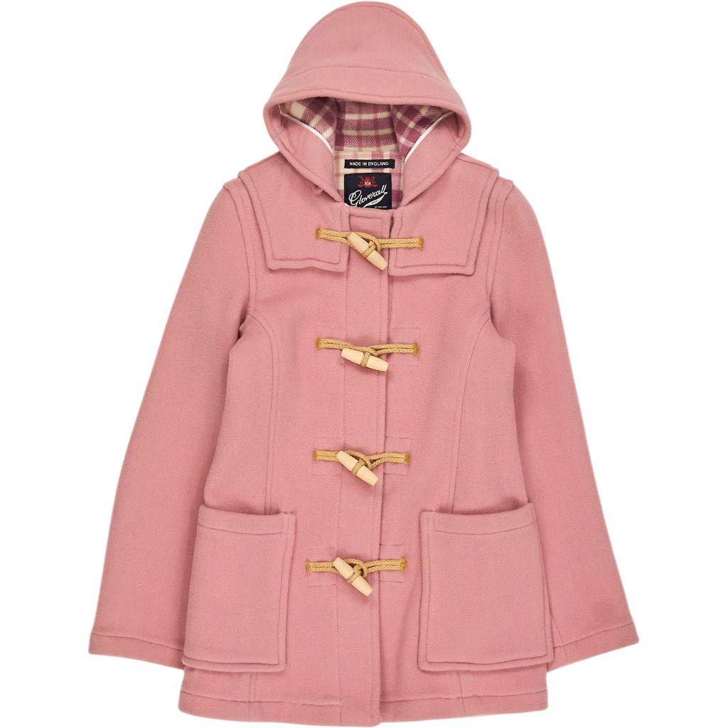 Gloverall Pink Wool Duffle Coat