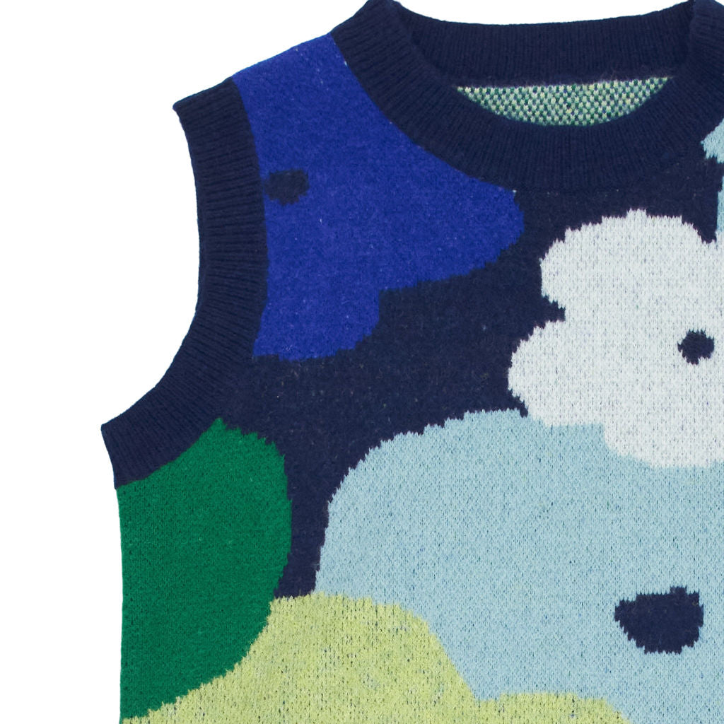 Omnes Multicoloured Sleeveless Knit Vest M
