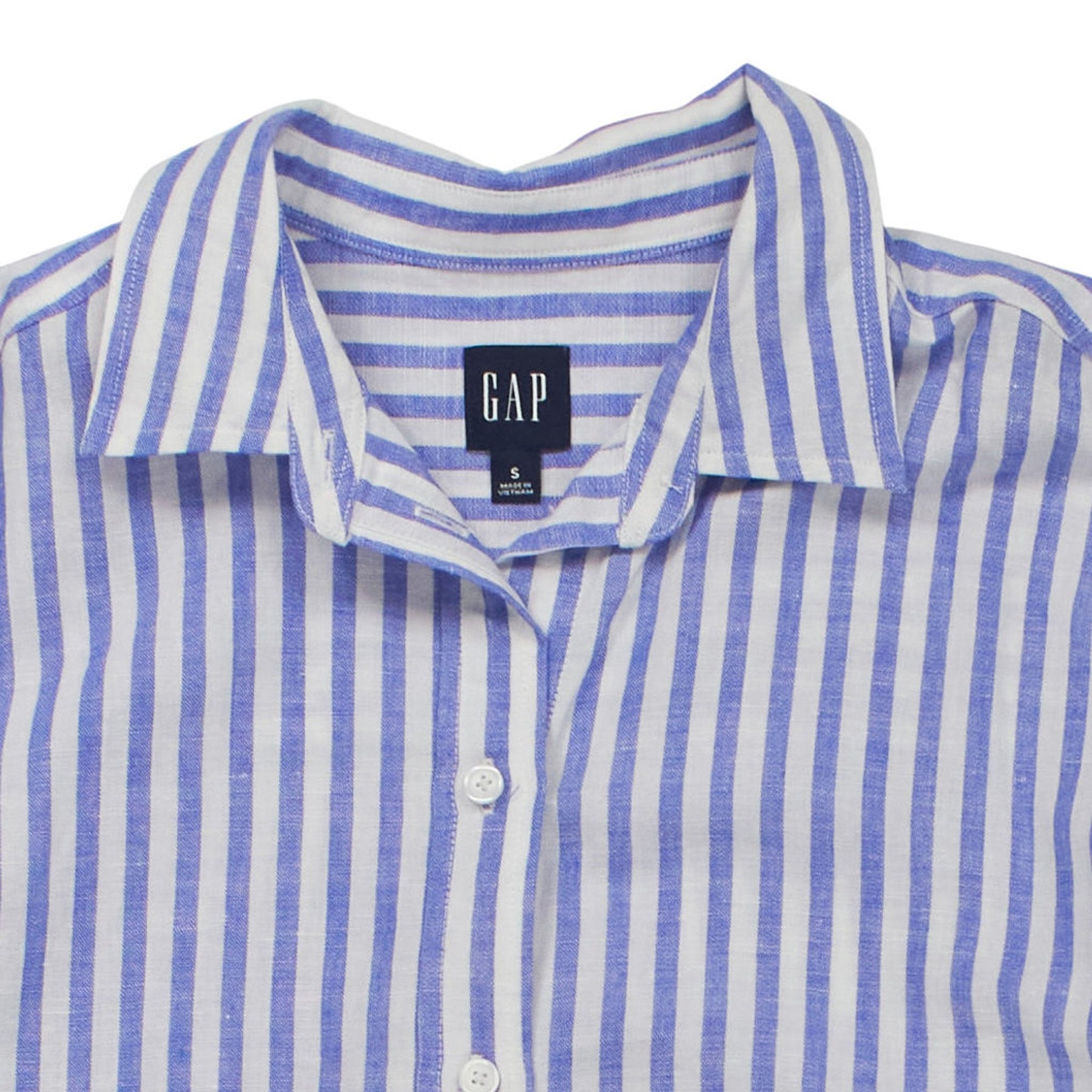 GAP Blue Striped Shirt Dress