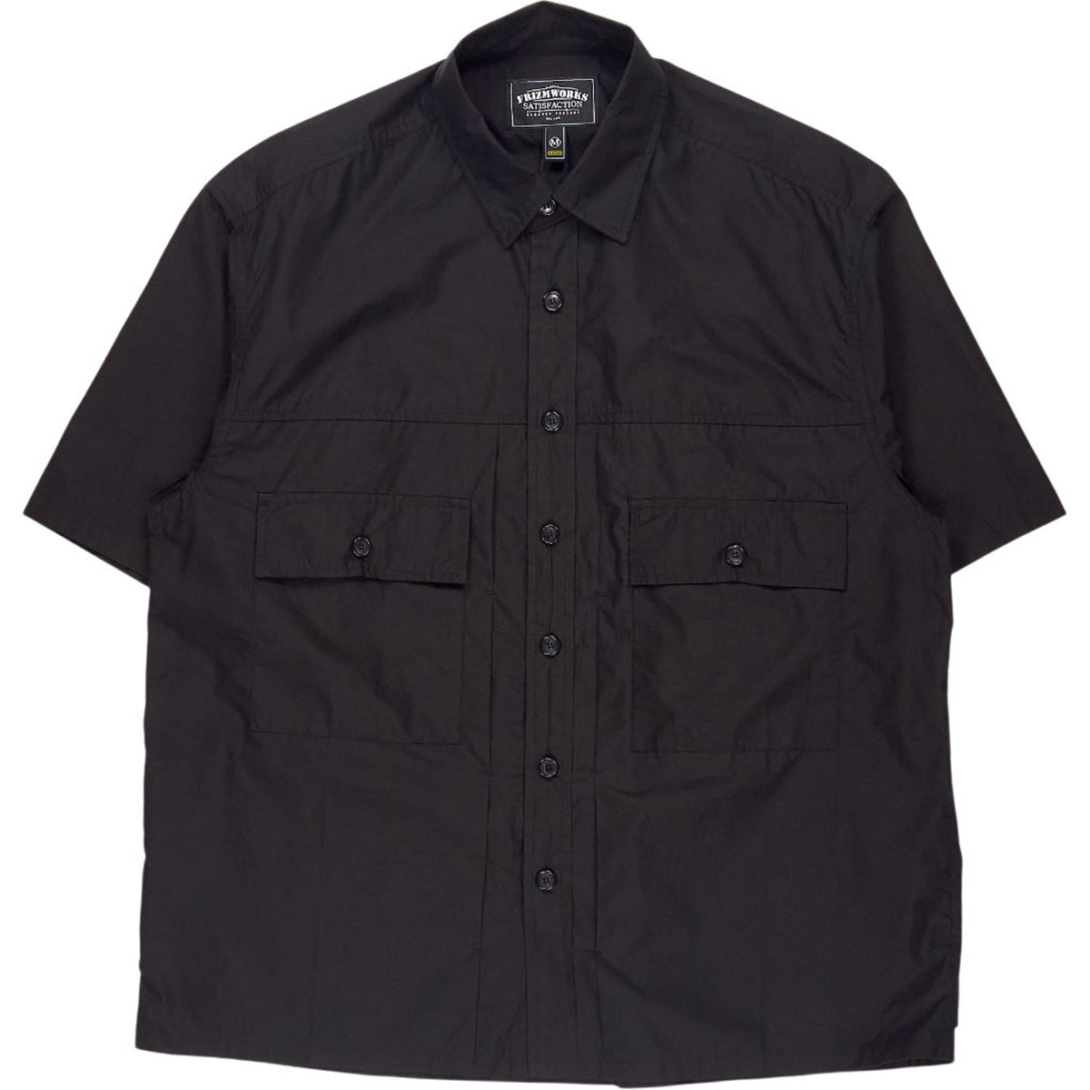 Frizmworks Black Cotton Trucker Half Shirt