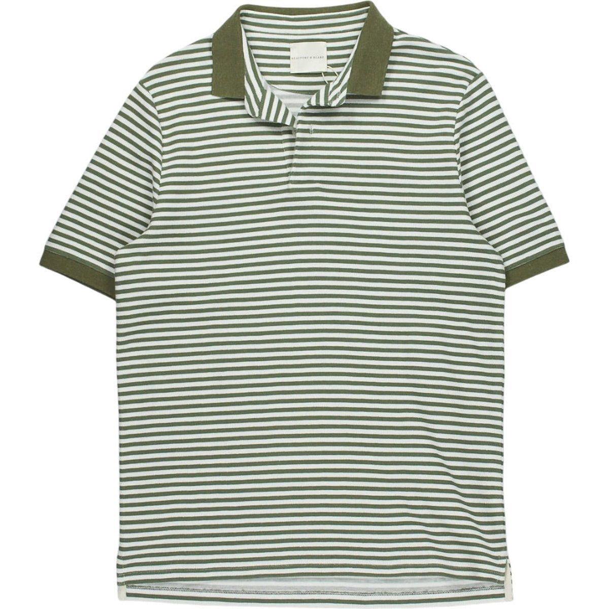 Beaufort & Blake Green Striped Polo Shirt