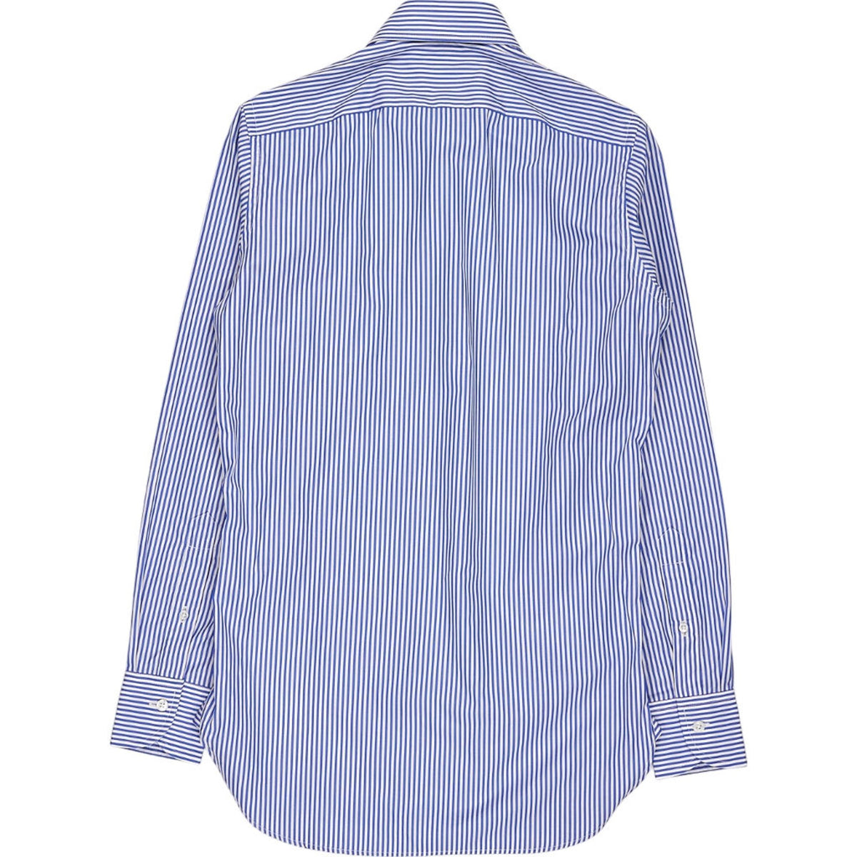Drake's Blue Striped Cotton Shirt