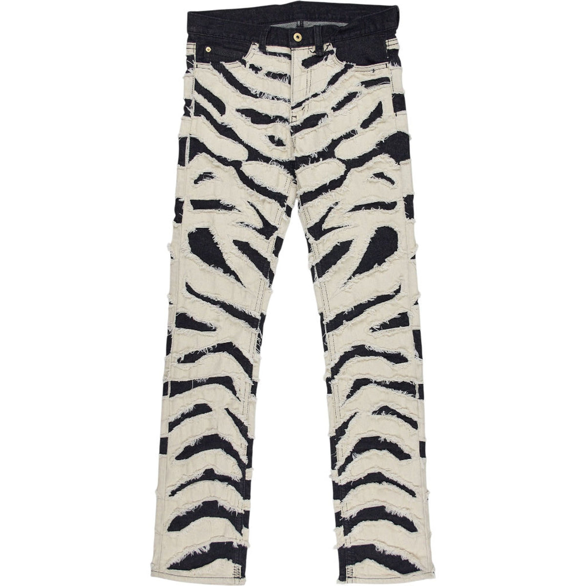 Cheap Monday Black White Distressed Jeans