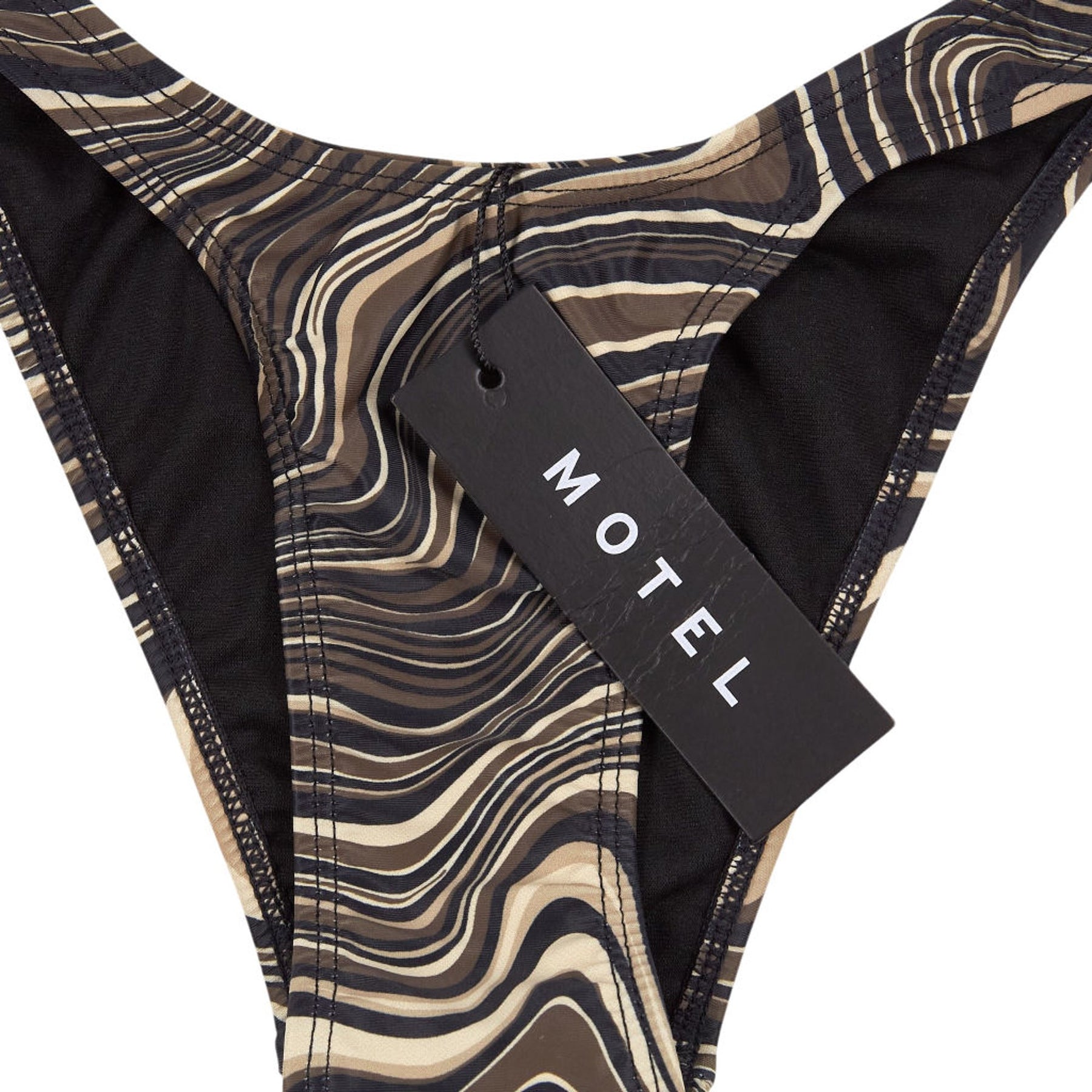 Motel Brown Ripple Farida Bikini Bottoms