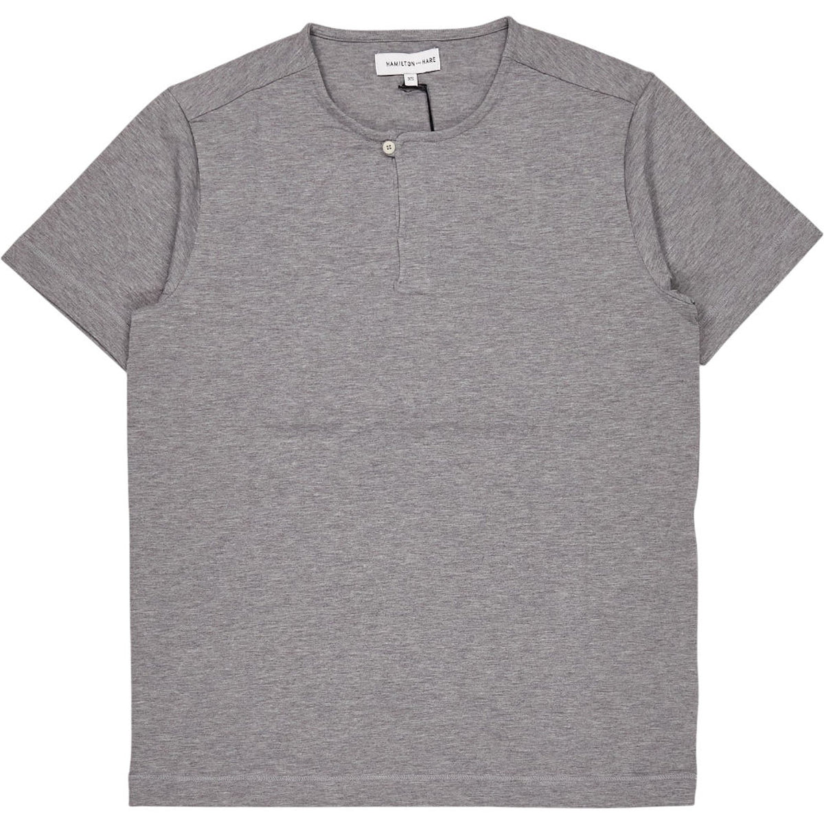 Hamilton & Hare Grey Short Sleeve Henley Set