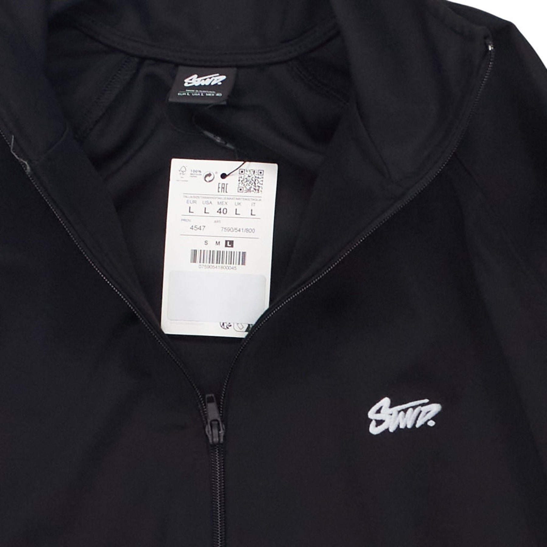 Pull & Bear Black Zip Track Jacket