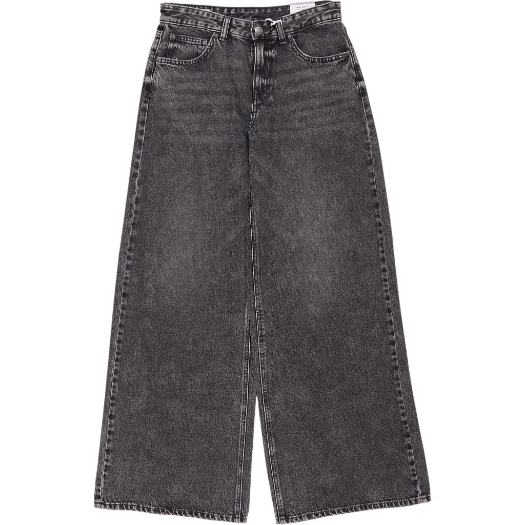 Pull & Bear Black Wide Leg Jeans