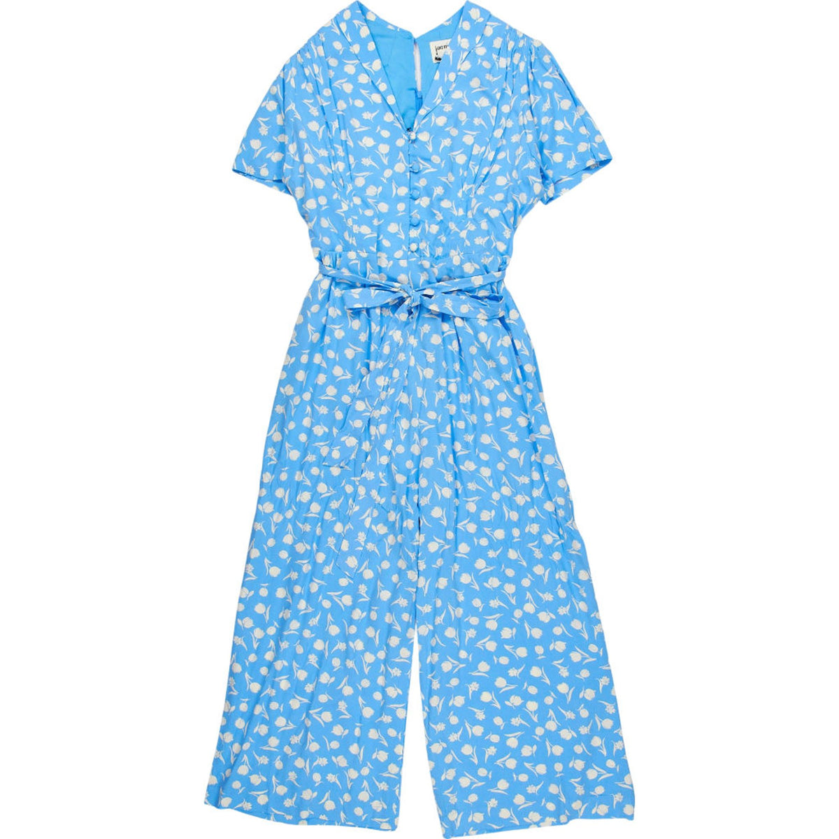 Joanie Dani Tulips Blue Jumpsuit