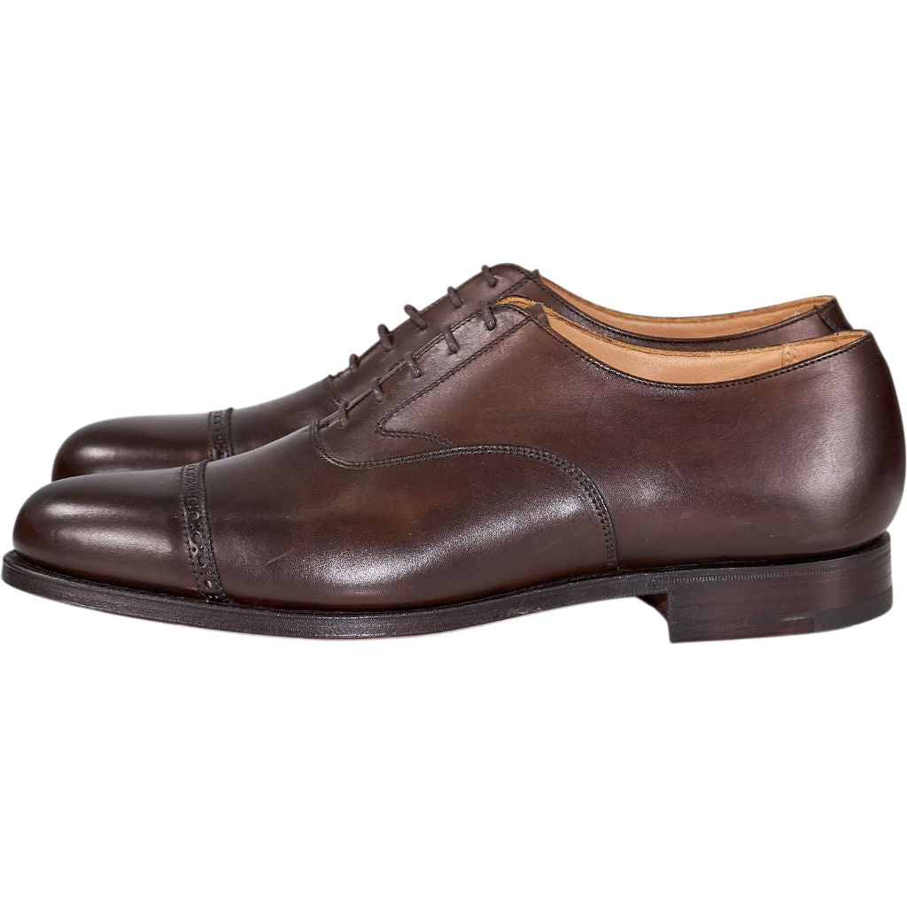 Crockett & Jones Brown Leather Oxford Shoes