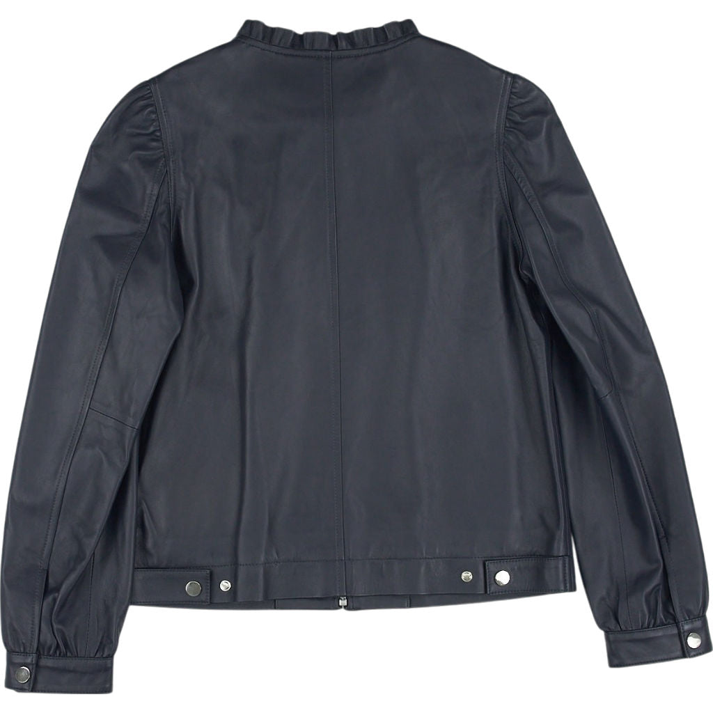 Wyse Black Leather Jacket UK 8