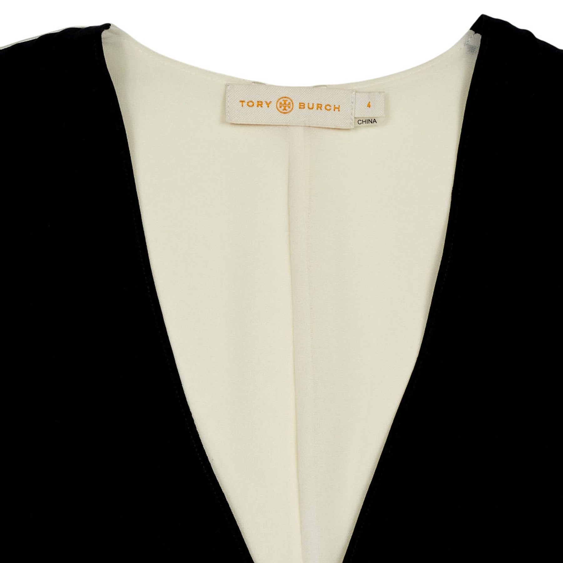 Tory Burch Black Colourblock Midi Dress