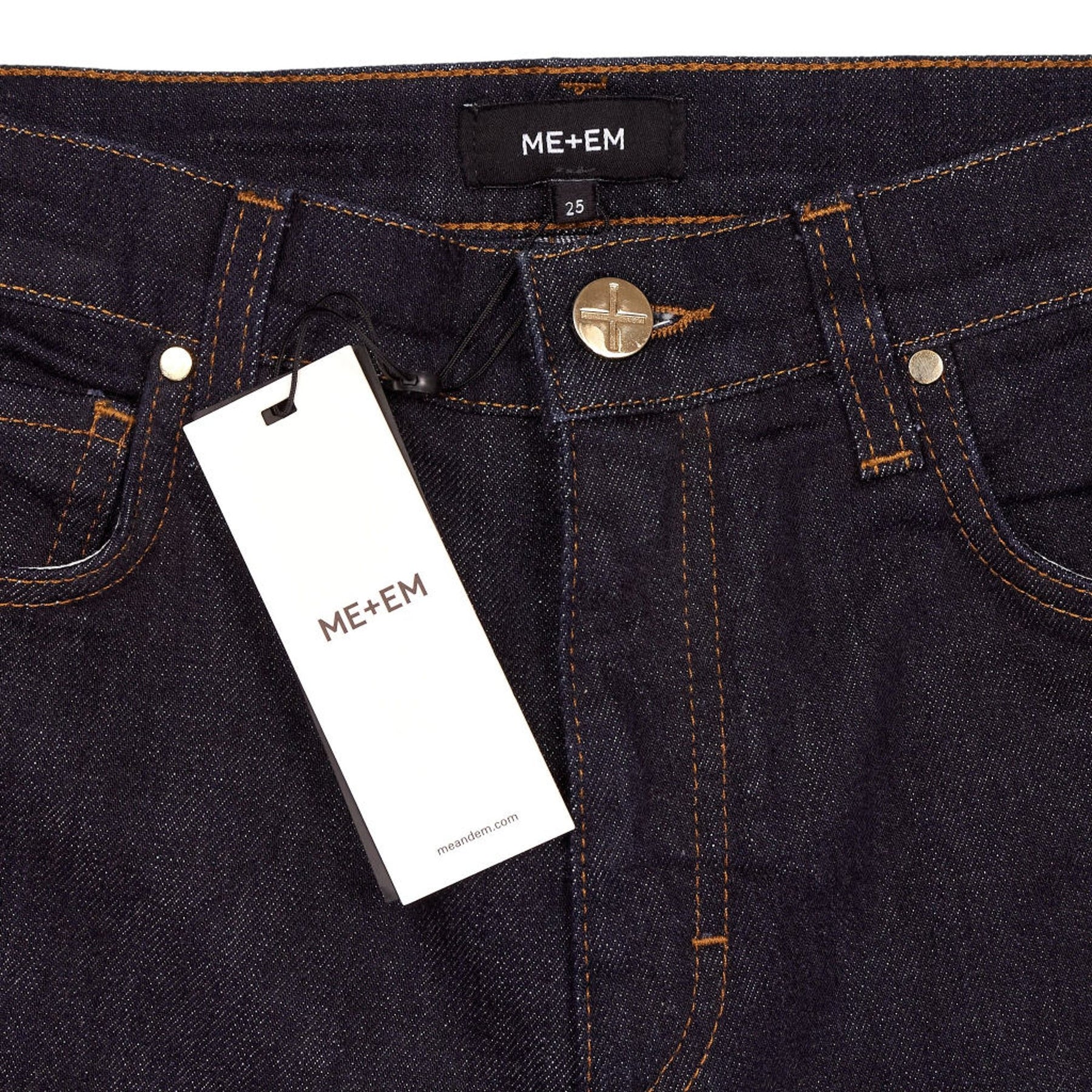 ME+EM Dark Blue Straight Denim Jeans
