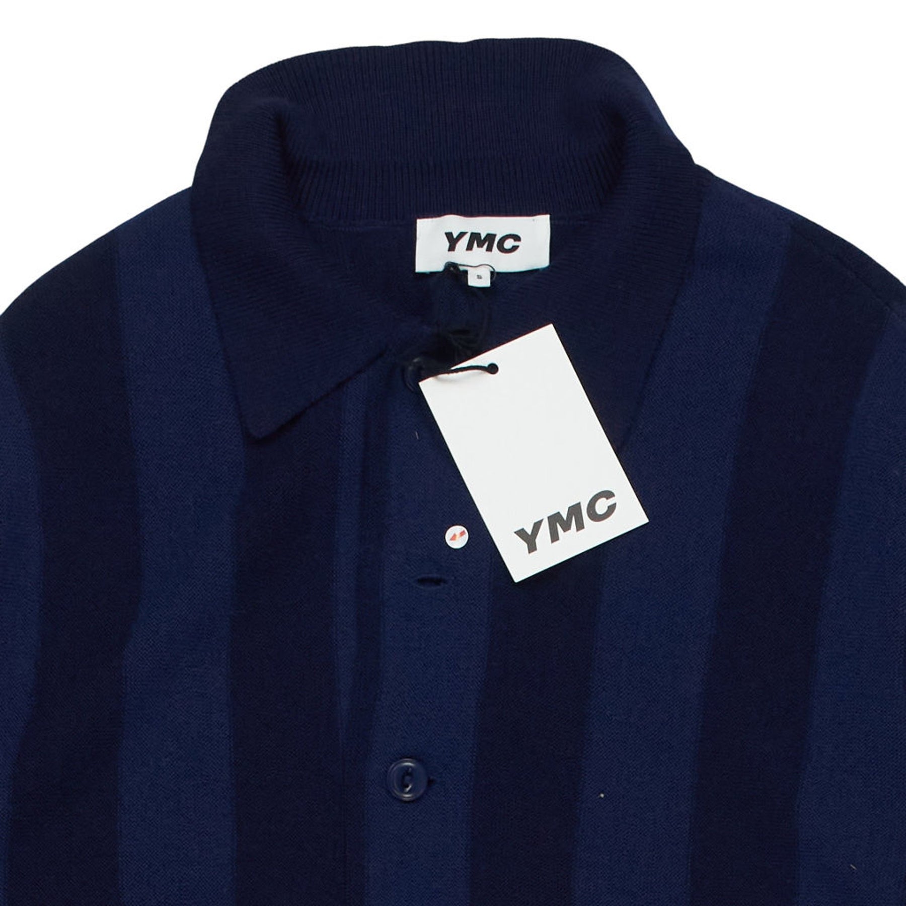 YMC Navy Stripe Cardigan