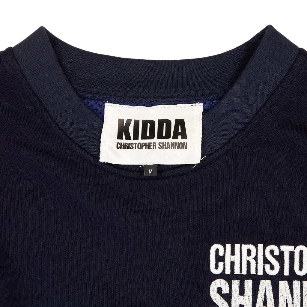 Kidda Christopher Shannon Navy Grey Colour Block Sweatshirt