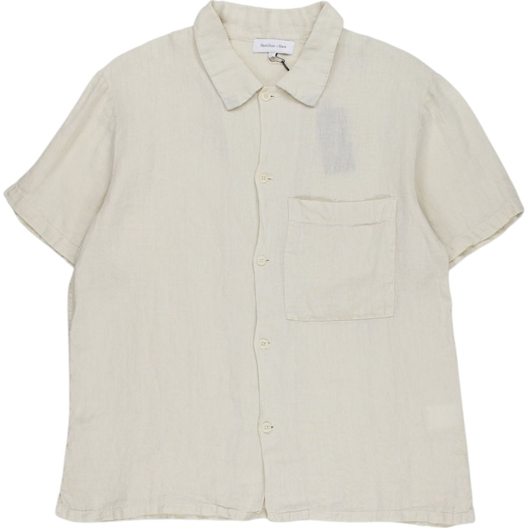 Hamilton + Hare Cream Linen Shirt