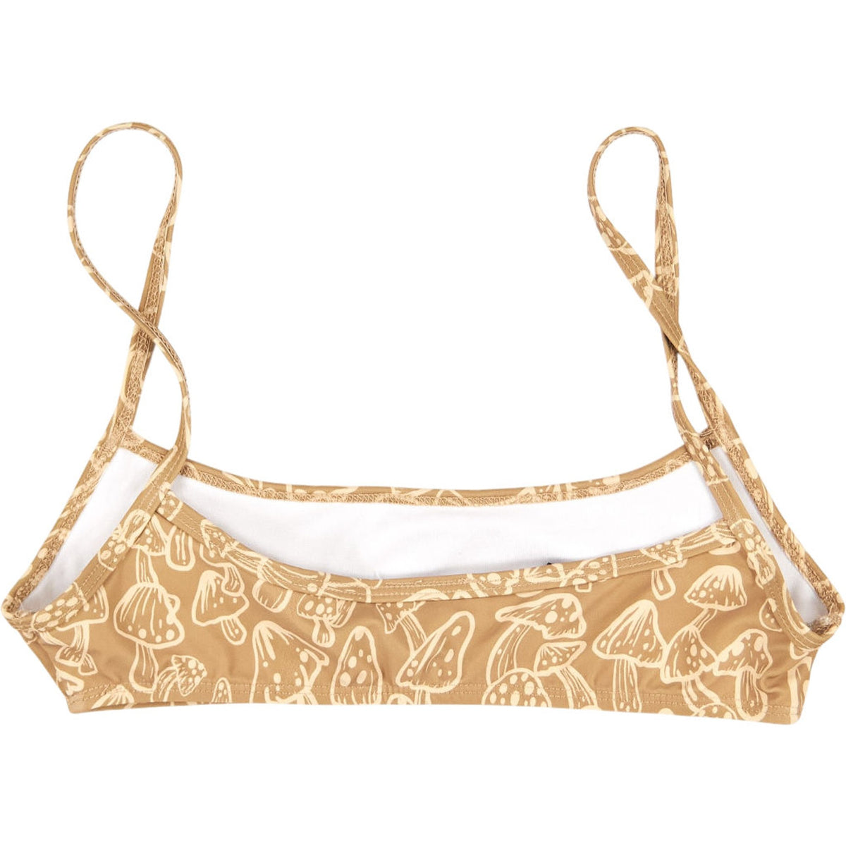 Motel Tan Mushroom Elvina Bikini Top