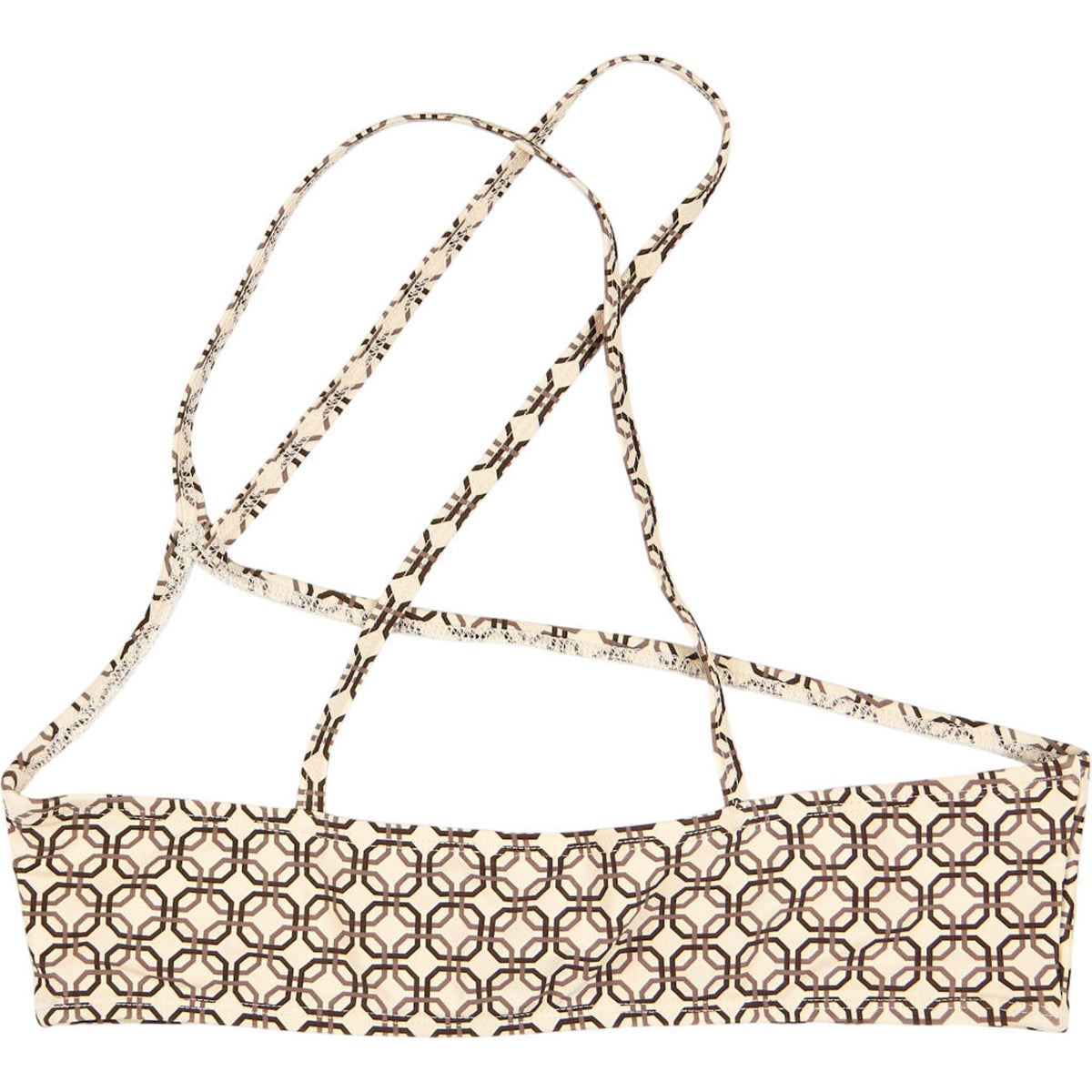 Motel Cream Galas Chain Tangle Bikini Top