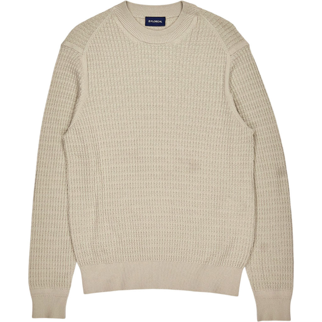 Floreal Stone Beige Cotton Cashmere Jumper