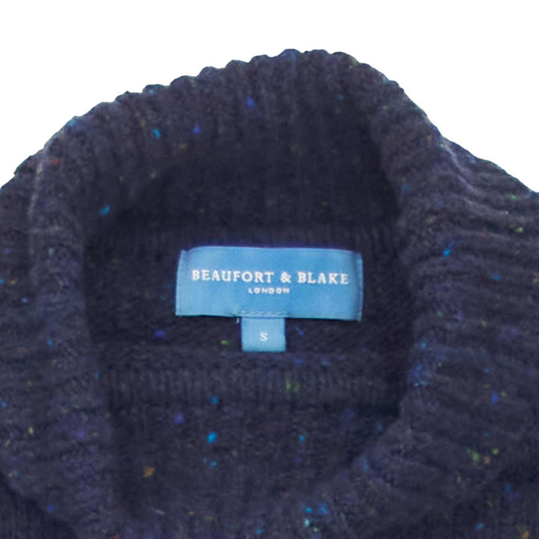 Beaufort & Blake Blue Ribbed Knit Jumper