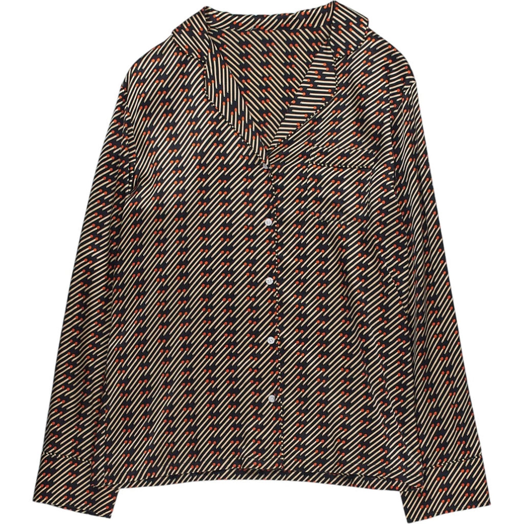 Stella McCartney Black Patterned PJ Shorts Set