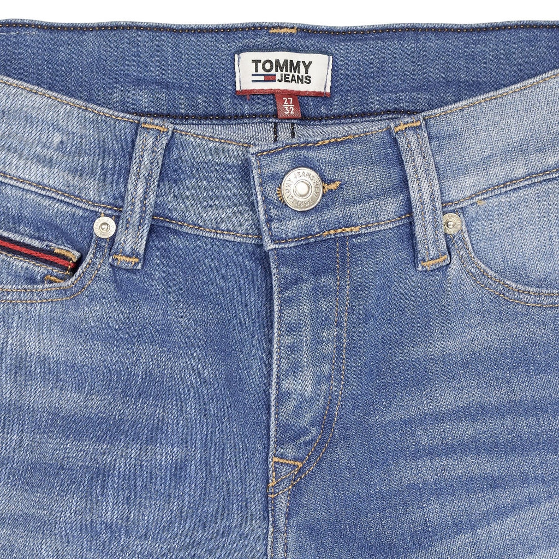Tommy Jeans Blue Mid Rise Skinny Nora Jeans