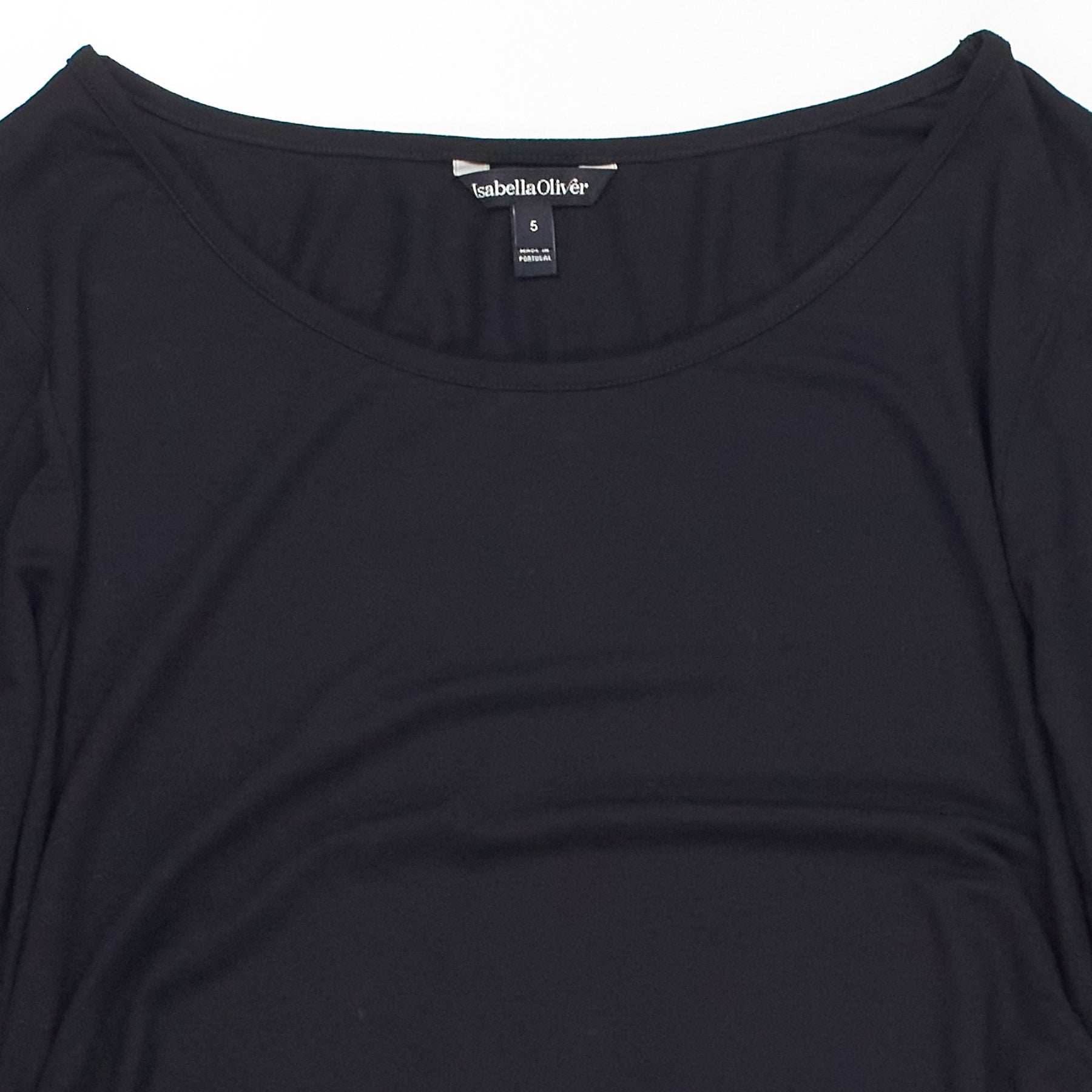 Isabella Oliver Black Ruched Dress