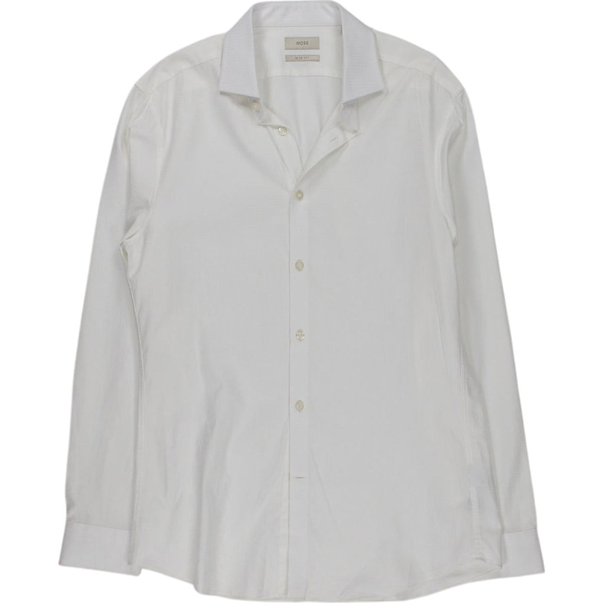 Moss White Slim Fit Shirt