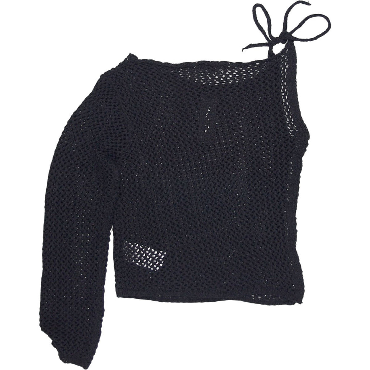 Motel Black Nung Asymmetric Knit Top