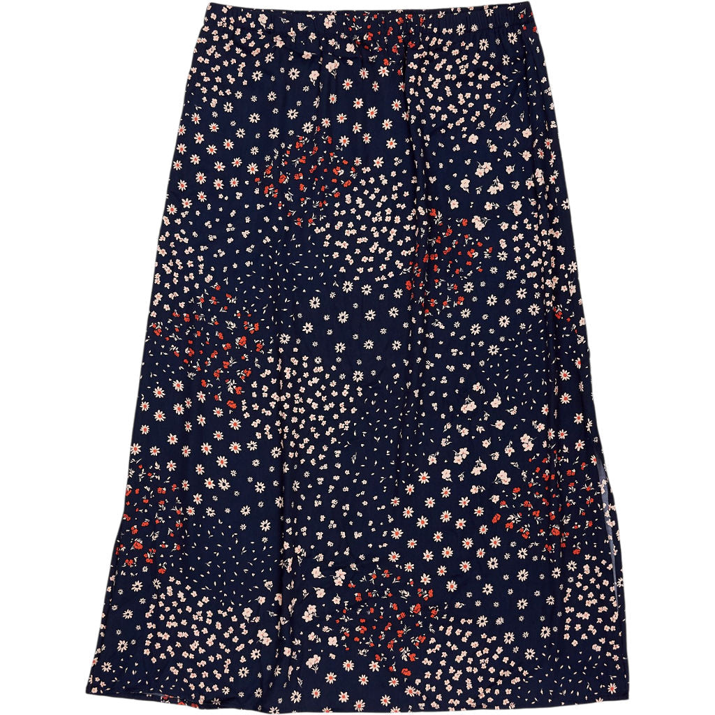Hush Navy Floral Print Skirt
