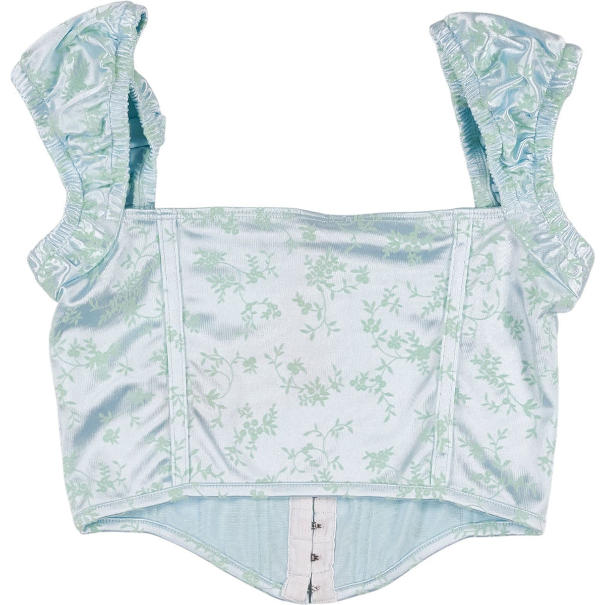 Motel Spearmint Silicia Flocking Top