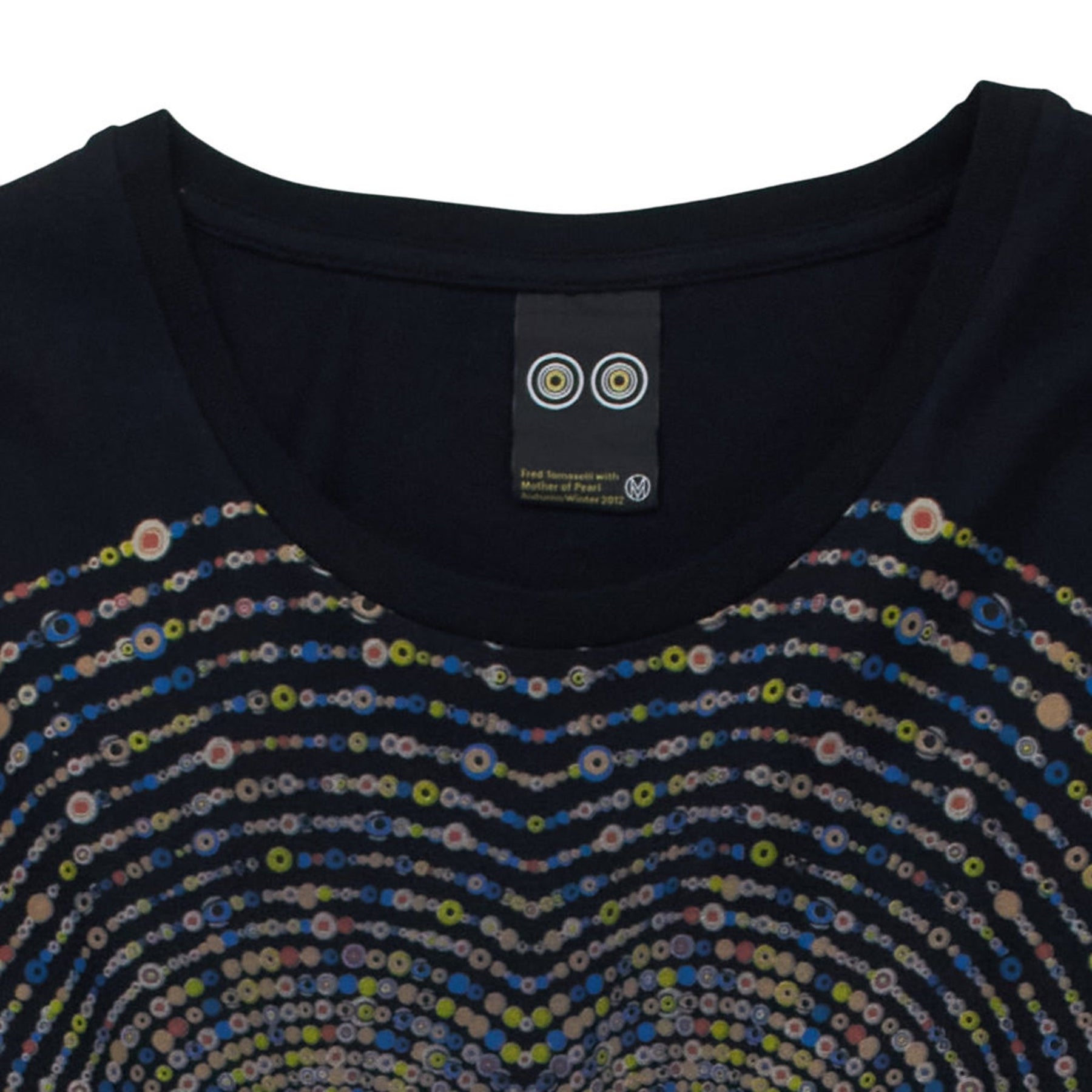 Mother of Pearl Owl Black Graphic T-Shirt