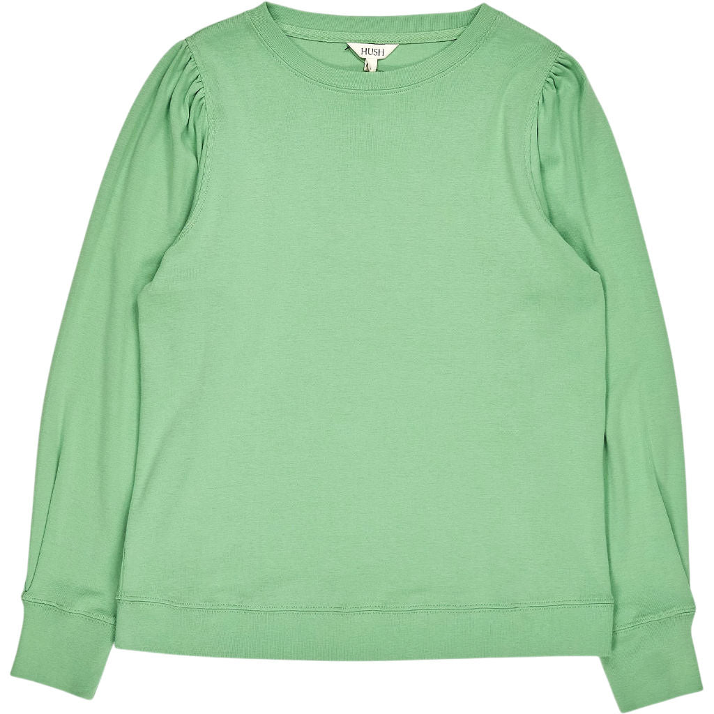 Hush Apple Green Emily Puff Sleeve Jersey Top