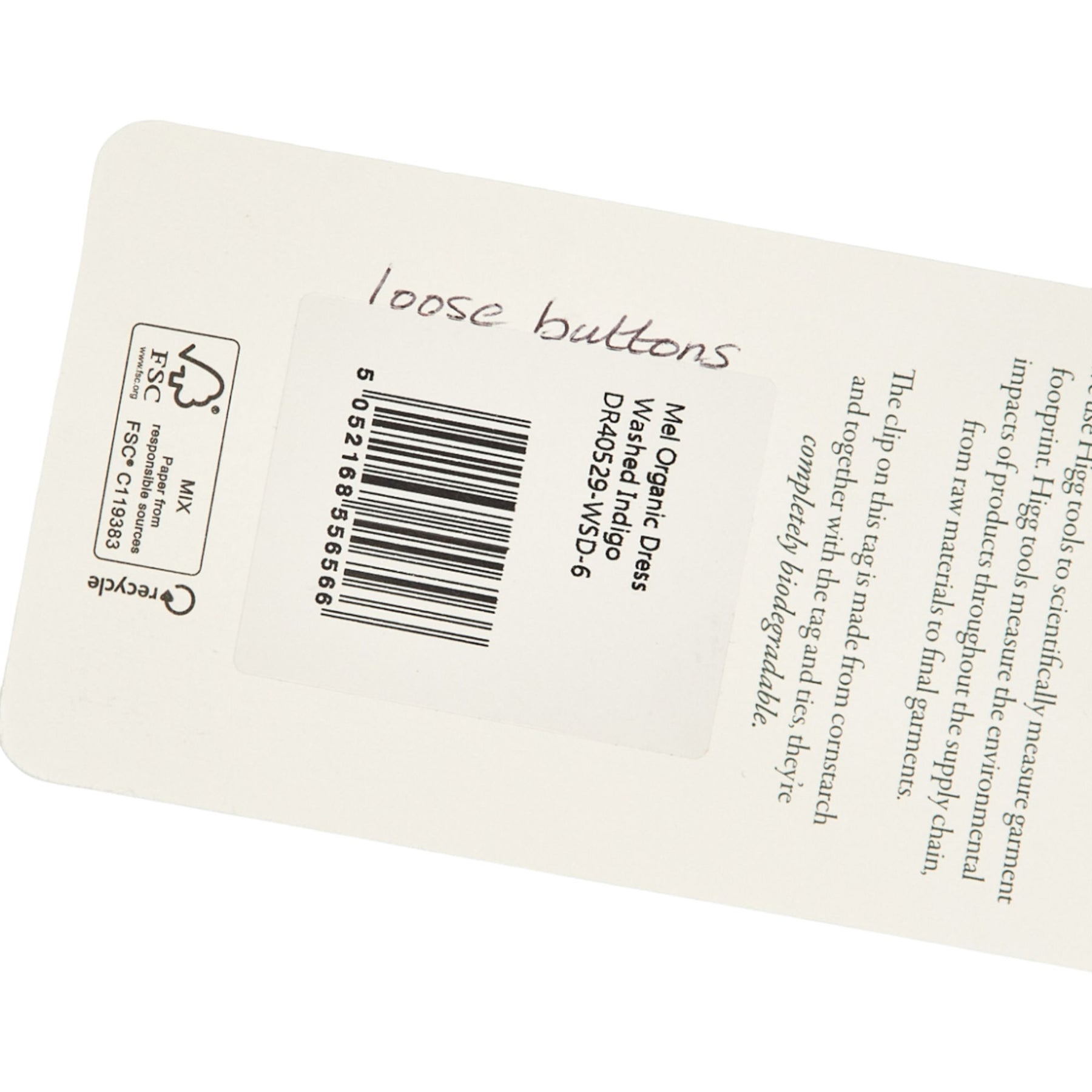 Baukjen Indigo Organic Cotton Midi Dress