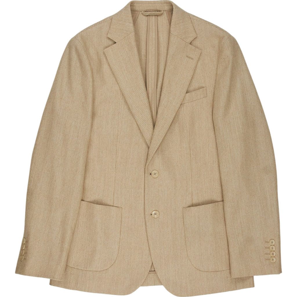 Moss Beige Tailored Fit Jacket