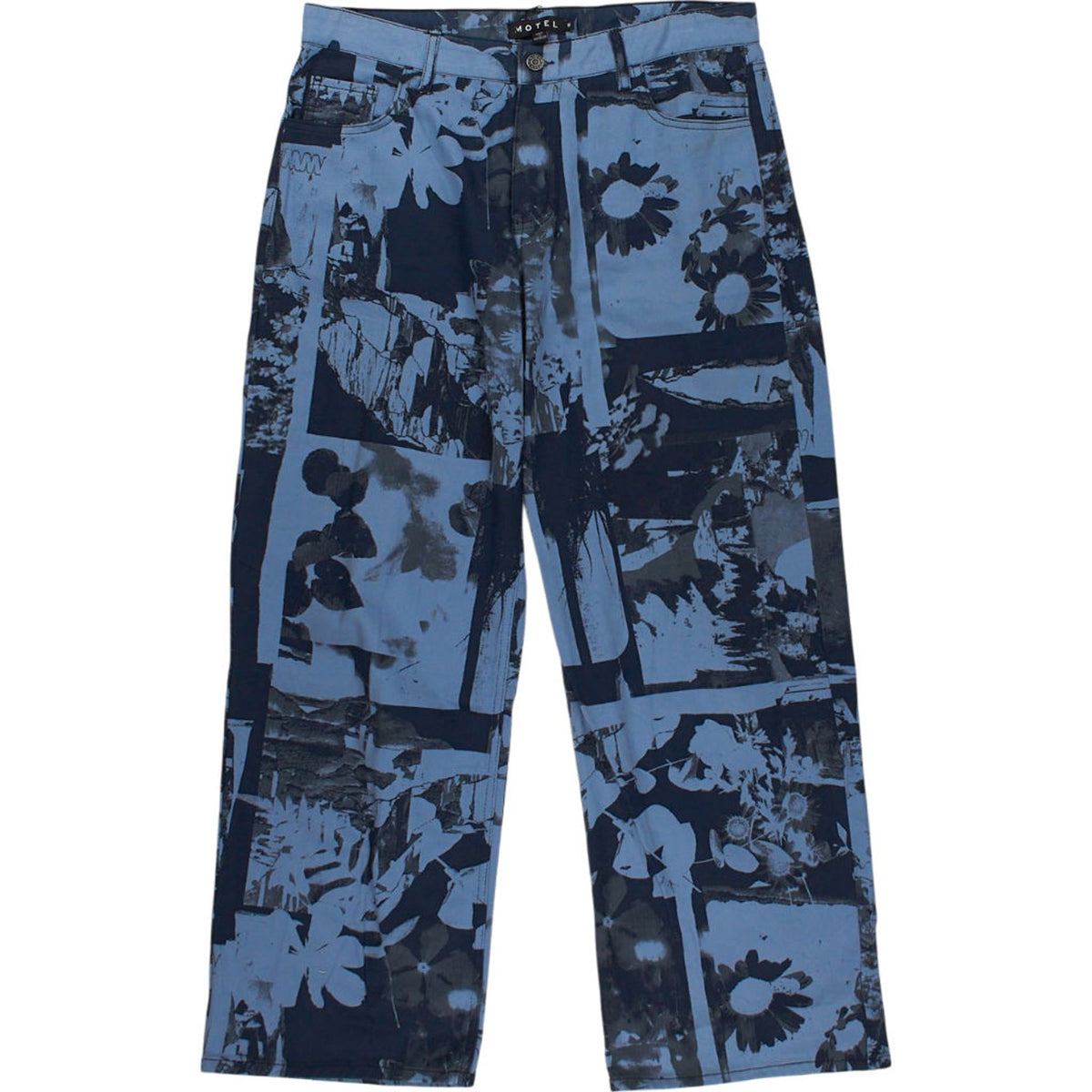 Motel Blue Photo Collage Jeans