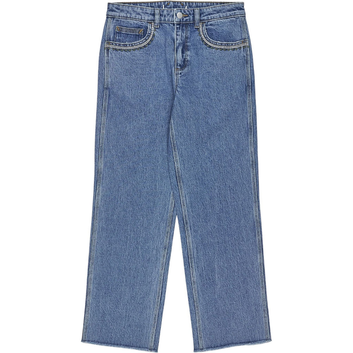 seventy + mochi Embroidered Blue Jeans