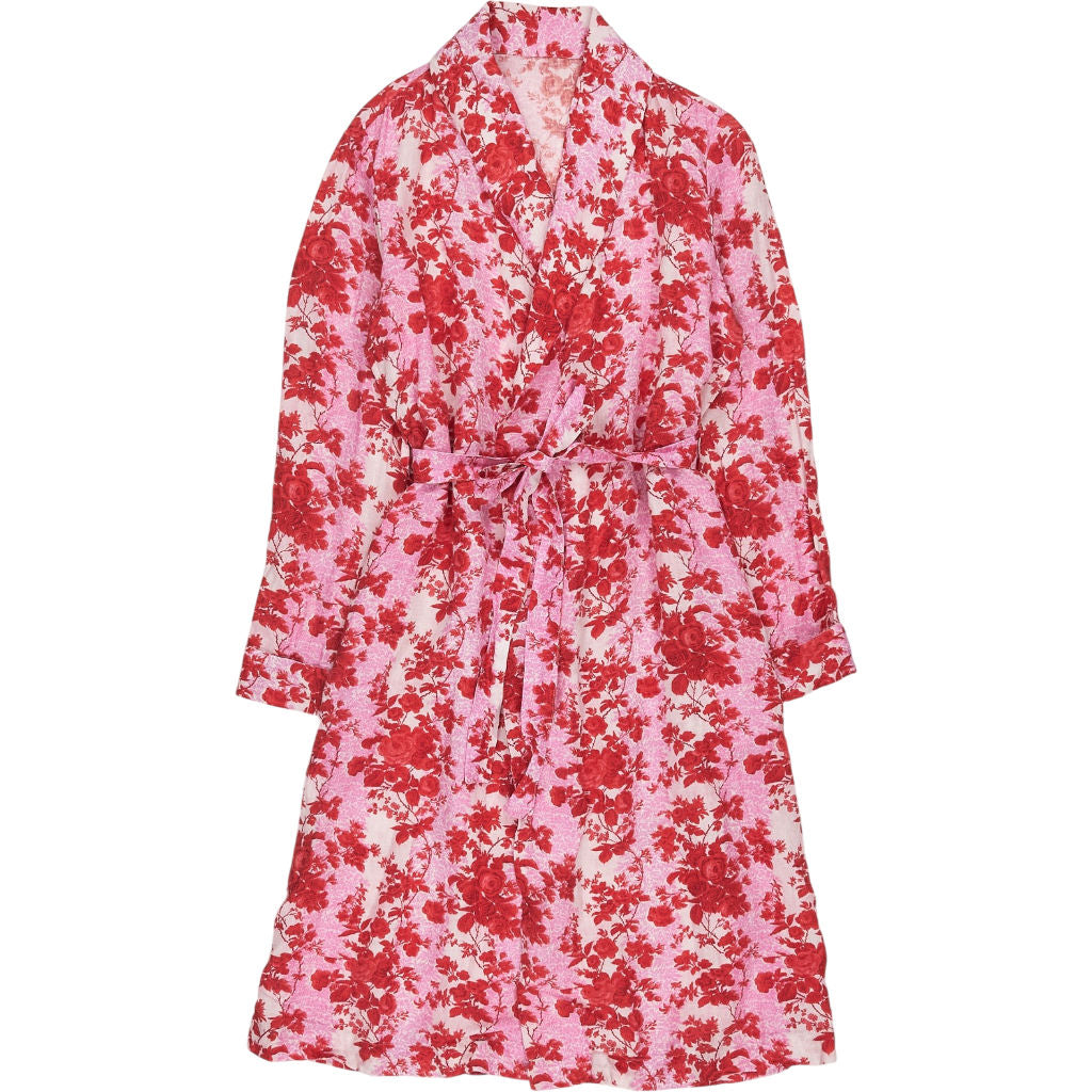 Floral Print Pink Robe