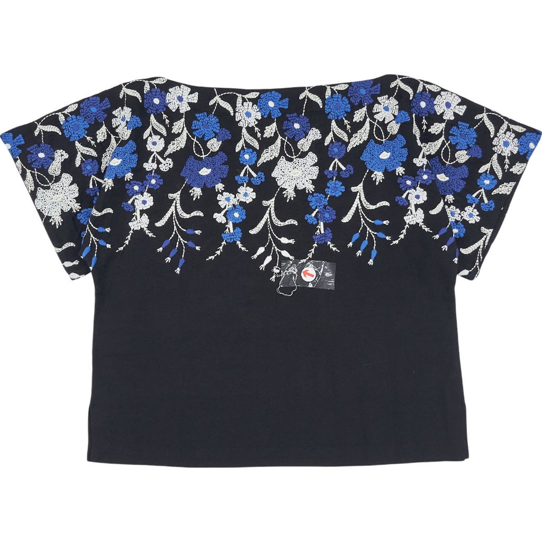 YMC Black Multi Magnolia Top XS