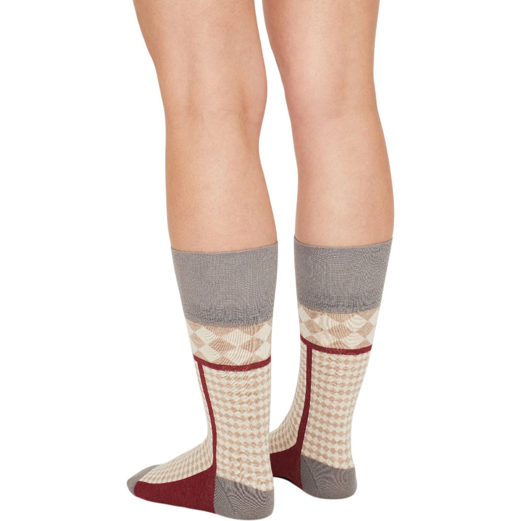 Amari-Amari Patterned Multicolour Knee-High Socks