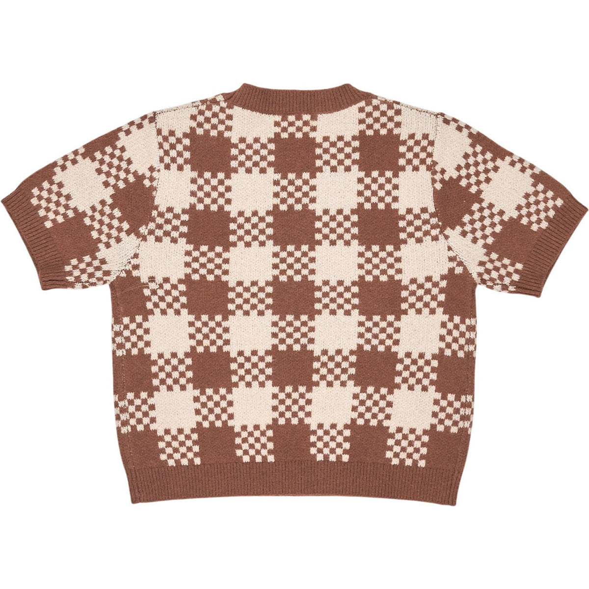 OMNES Brown/Cream Lexi Top Knit