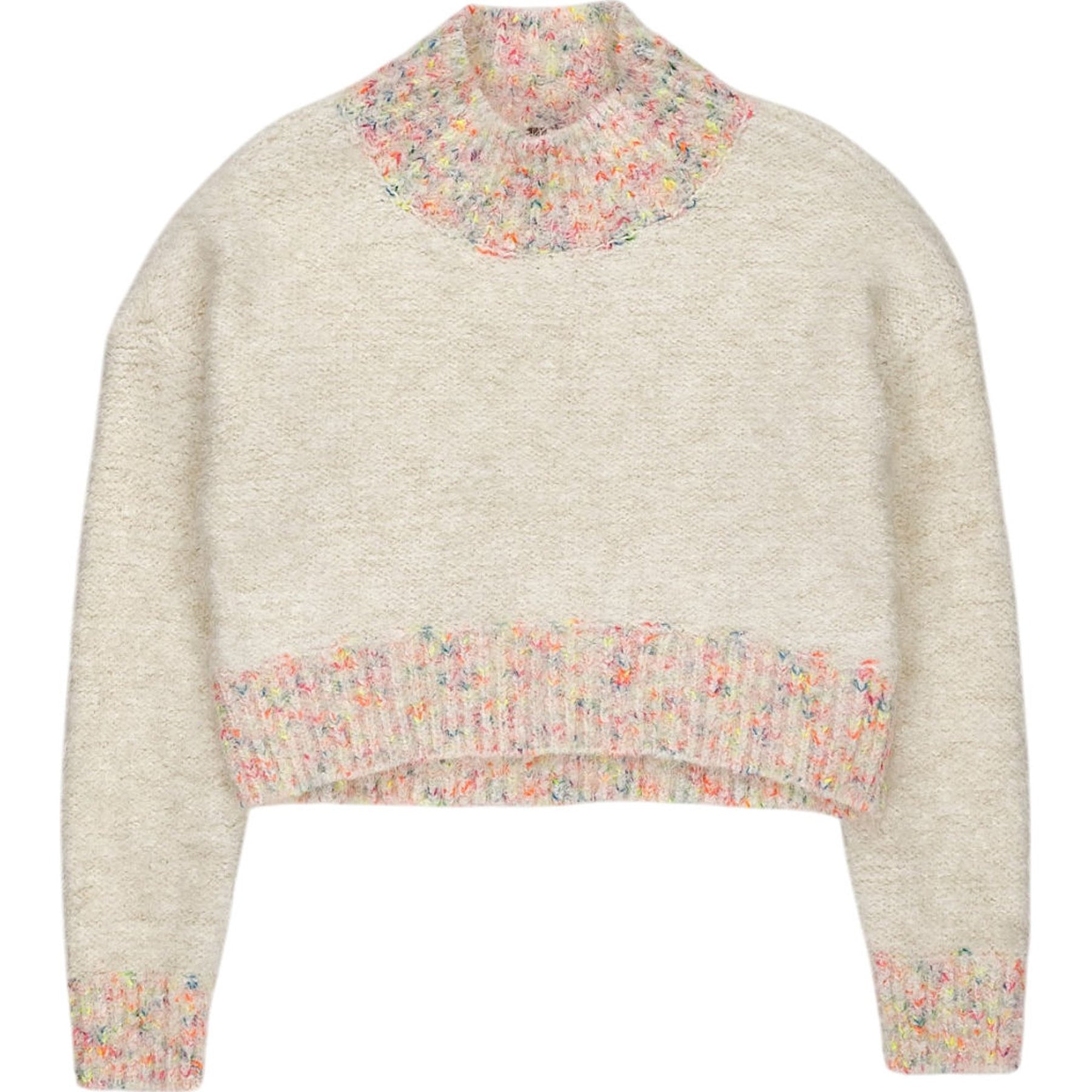Free People Cream Multicolour Knit Jumper