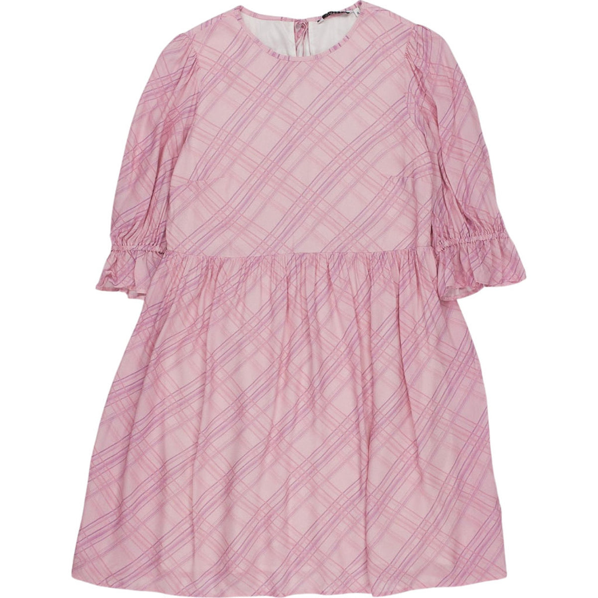 OMNES Pink Plaid Dress