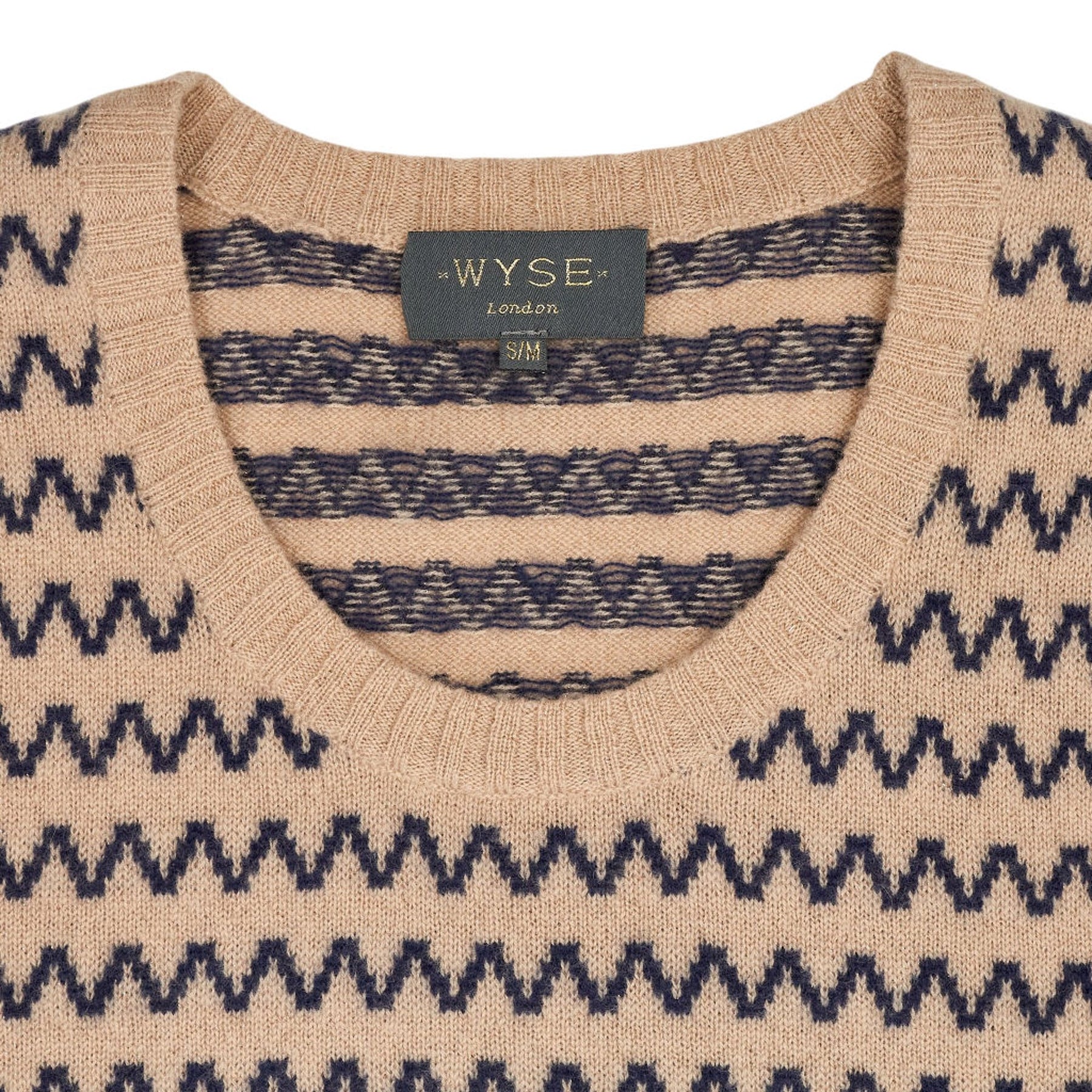 Wyse Beige Patterned Vest S/M