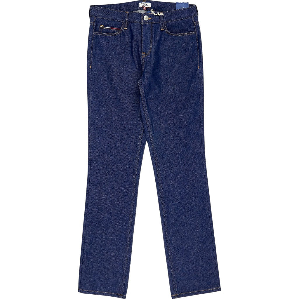 Tommy Jeans Mid Rise Straight Blue Denim Pants