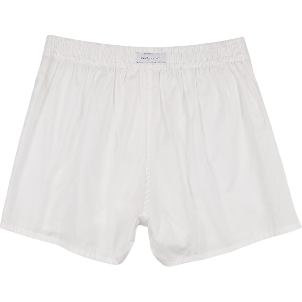 Hamilton + Hare White Boxer Shorts ( 3 Pack )