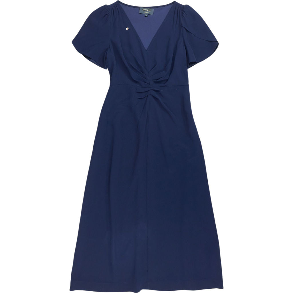 WYSE London Navy Midi Dress