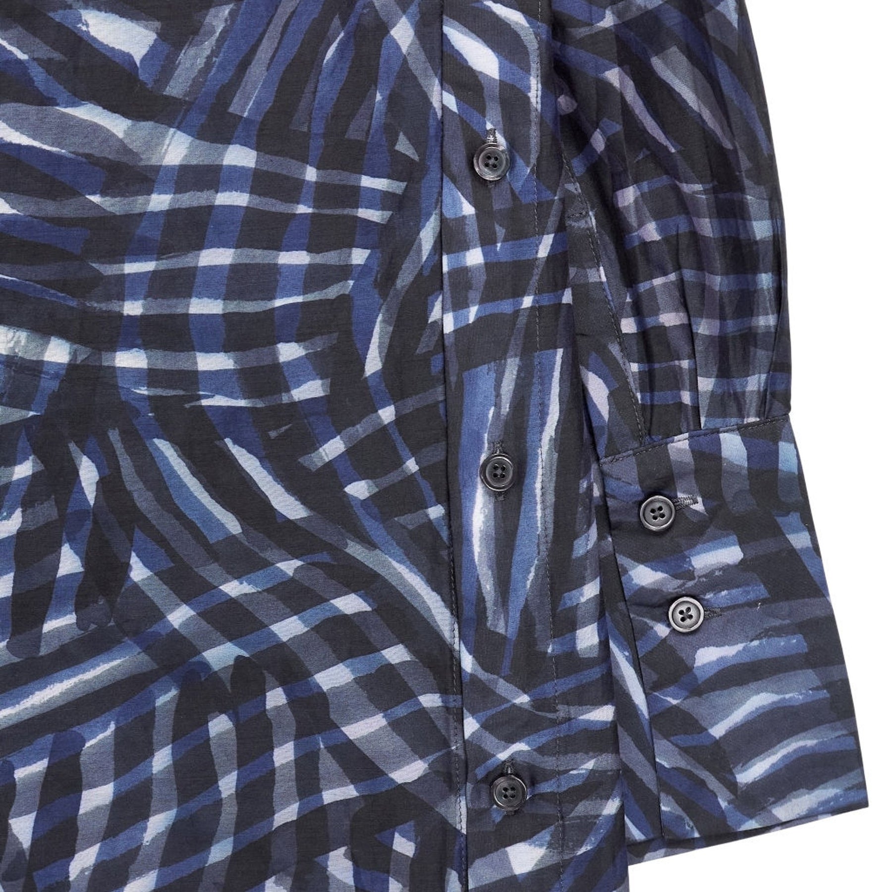Eudon Choi Blue Printed Shirt Dress