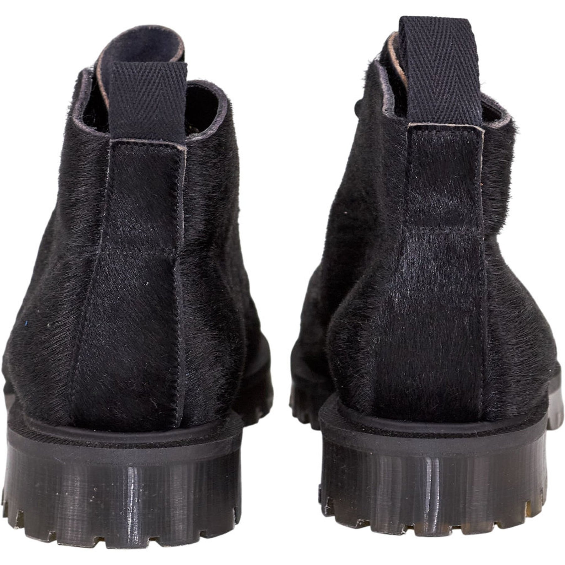 YMC Black Pony Hair Boots